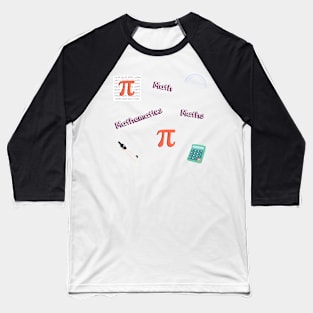 Mathematics Sticker Pack Baseball T-Shirt